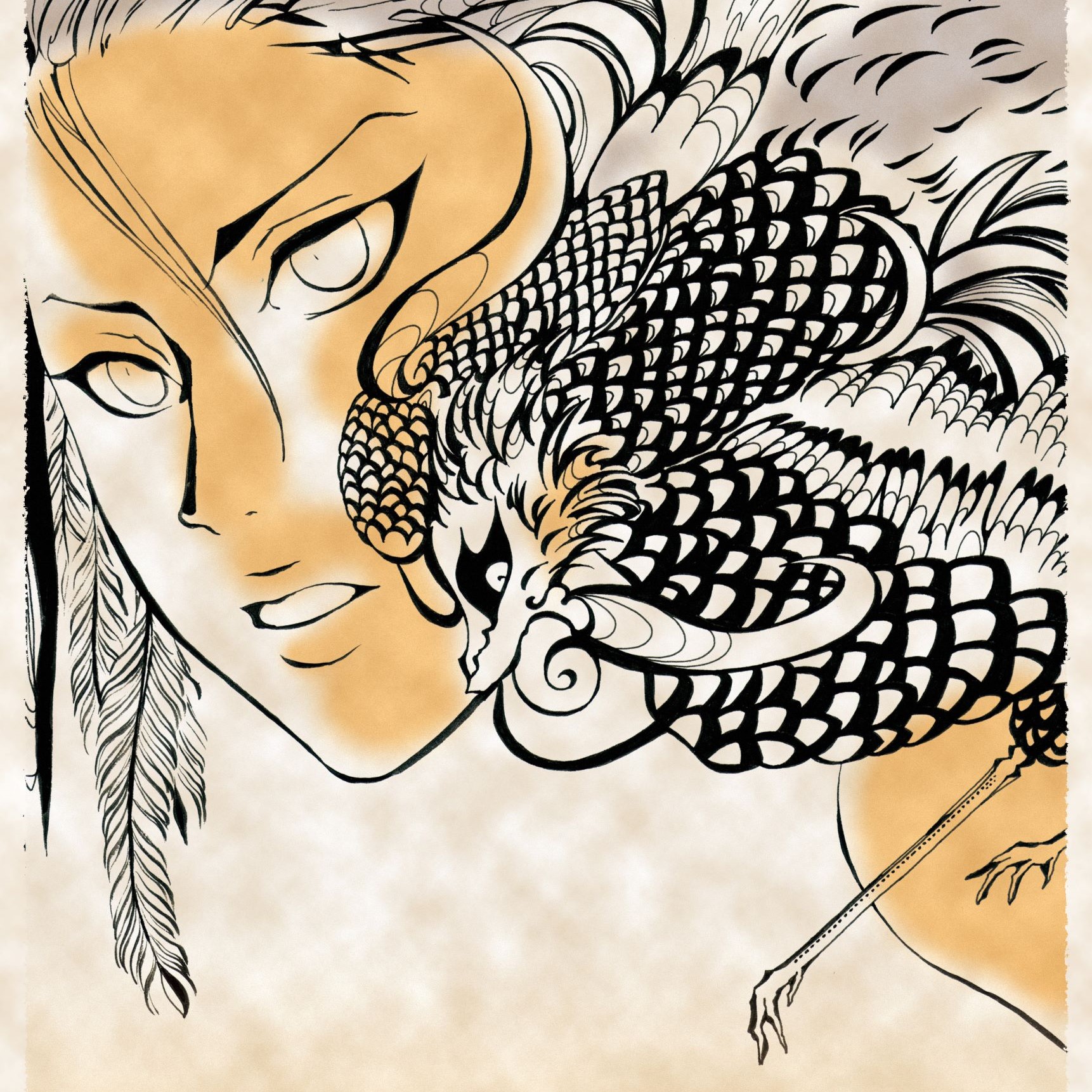 イラスト、深奥